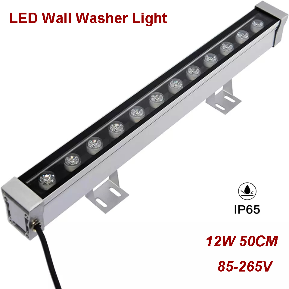 Outdoor Lighting Sconce - 12w 50cm LED Wall Washer Light