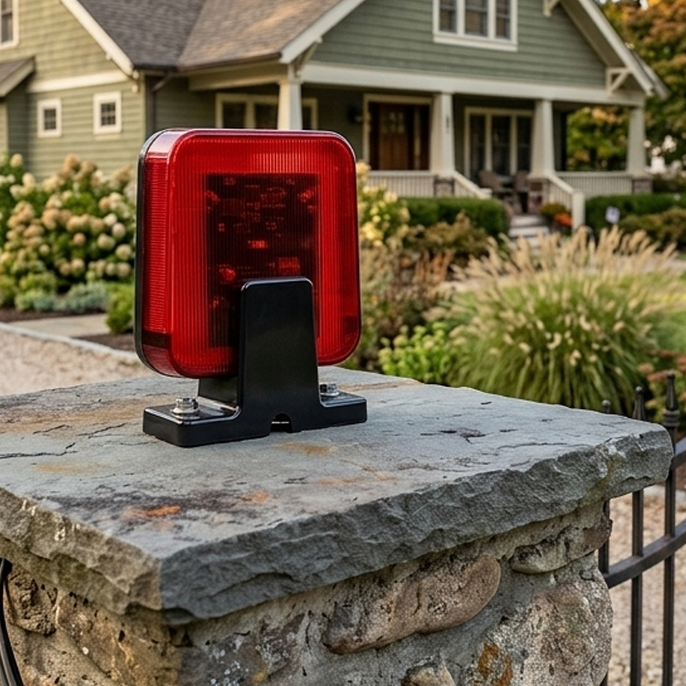 Outdoor Lighting Sconce - LED Wall Mount Emergency Strobe Light