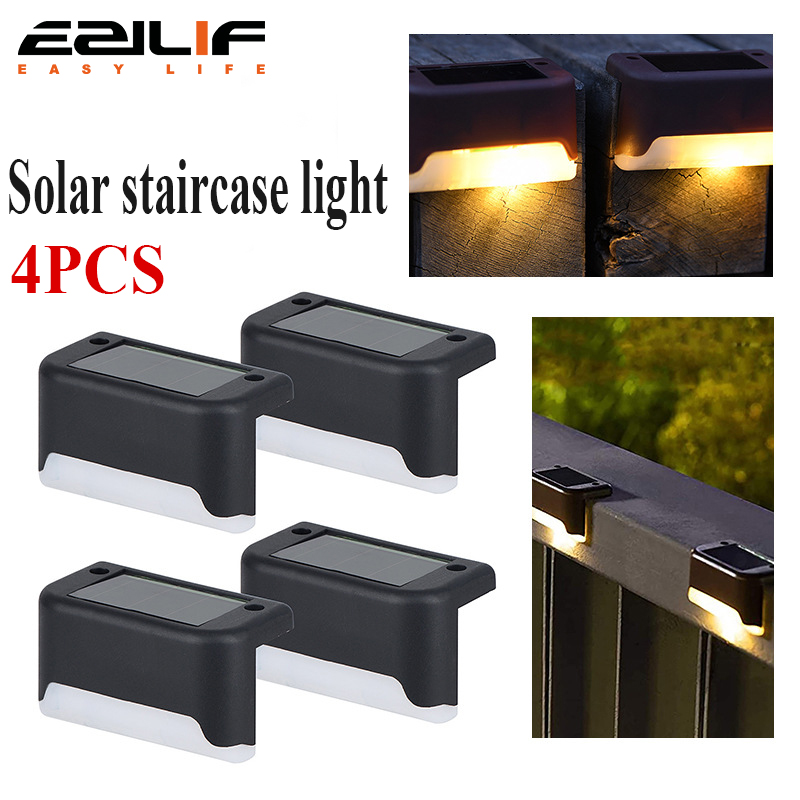 Solar Path Light - 4PCS Solar Deck Light Outdoor IP65