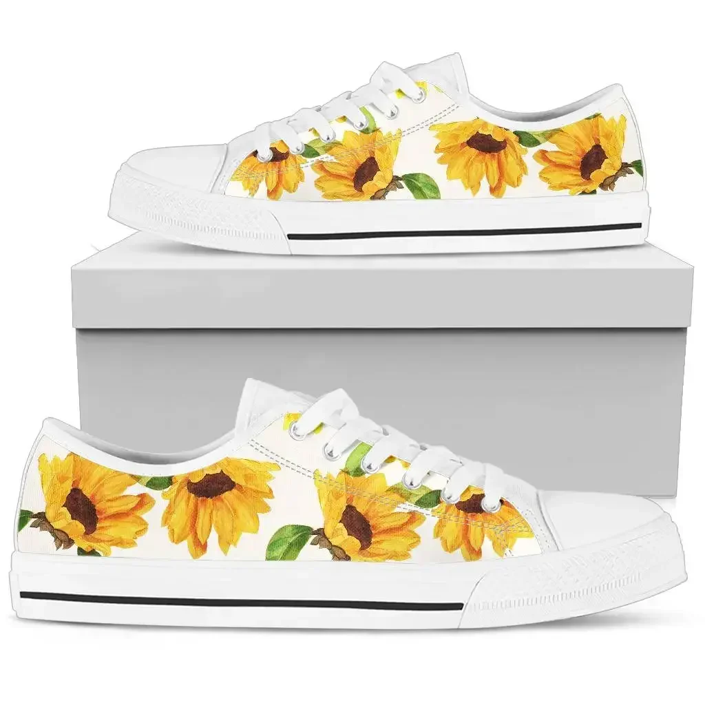 Outdoor Lighting Round - Classic Yellow Flower Sunflower Printing Canvas