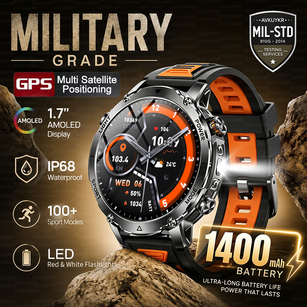 Outdoor Lighting Perspectives - 2026 New GPS Tracker 1400mAh Smartwatch
