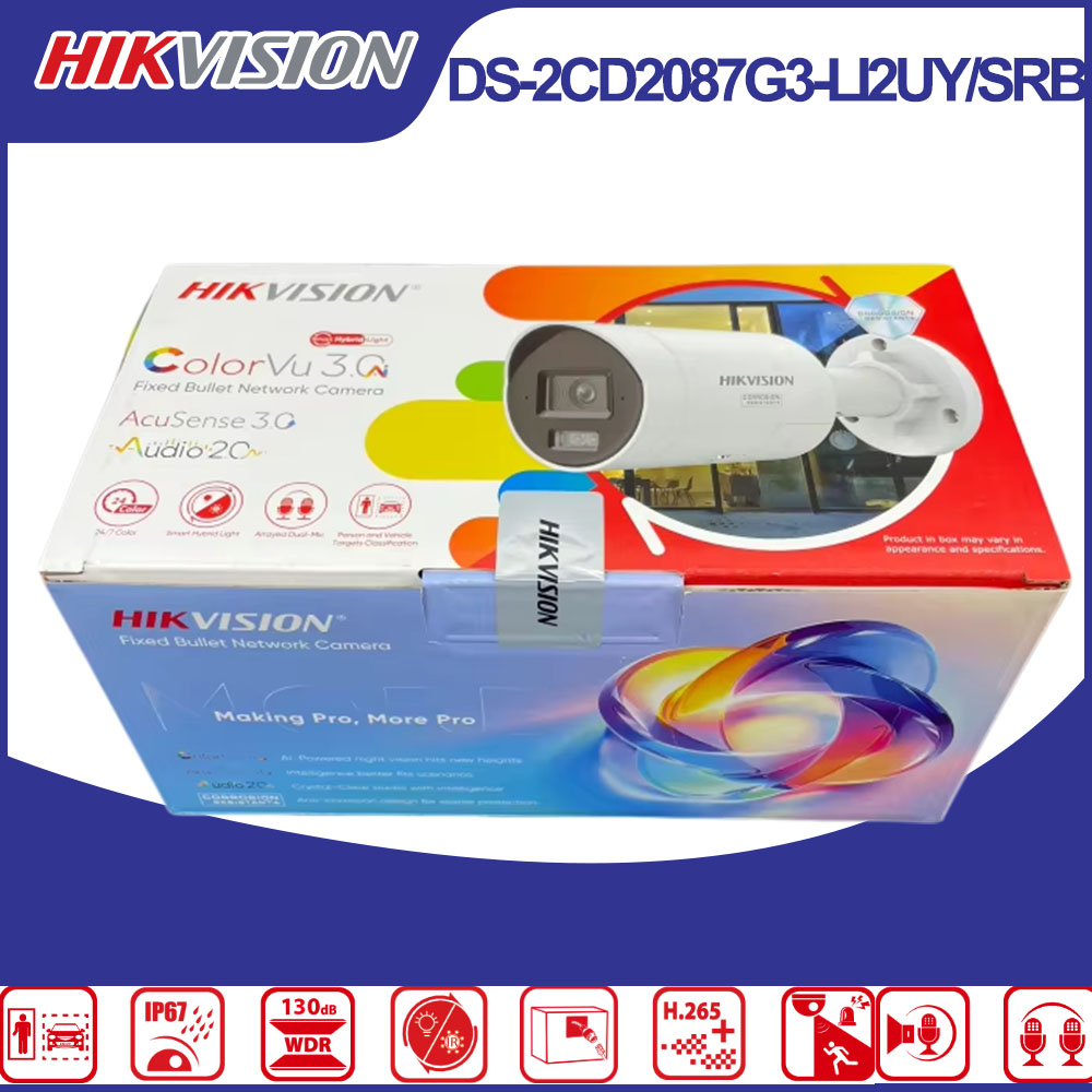 Hikvision DS-2CD2087G3-LI2UY/S - Outdoor Lighting Mains Powered ulasan dan harga