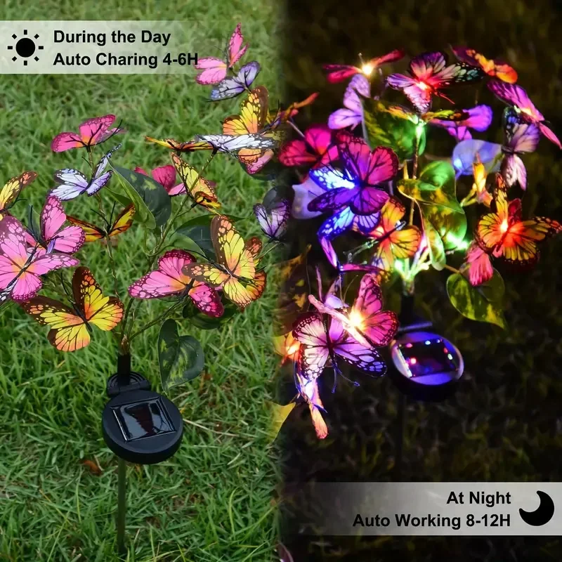 Solar LED Butterfly Garden Lig - Solar Path Light ulasan dan harga