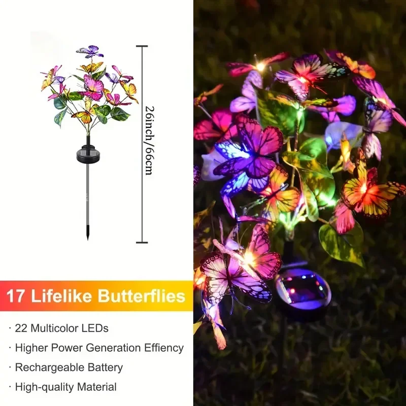 Solar LED Butterfly Garden Lig - Solar Path Light ulasan dan harga