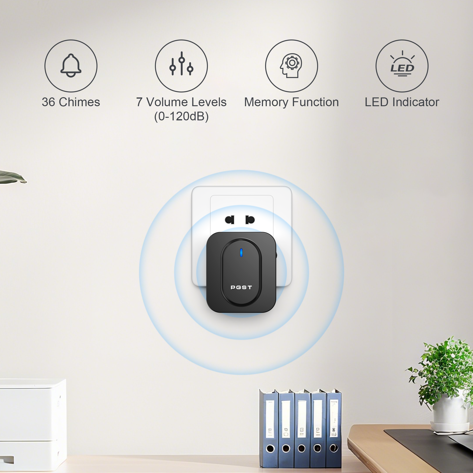 PGST Wireless Doorbell 36 Chim - Outdoor Lighting Wireless ulasan dan harga