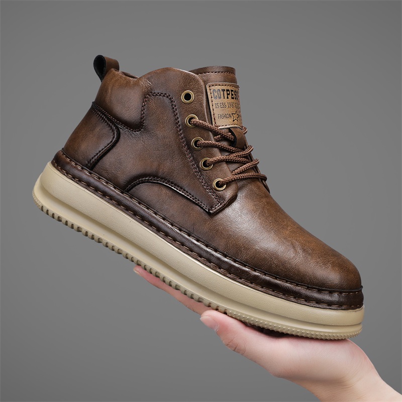 Men's Handmade Retro High-Top  - Outdoor Lighting Round ulasan dan harga