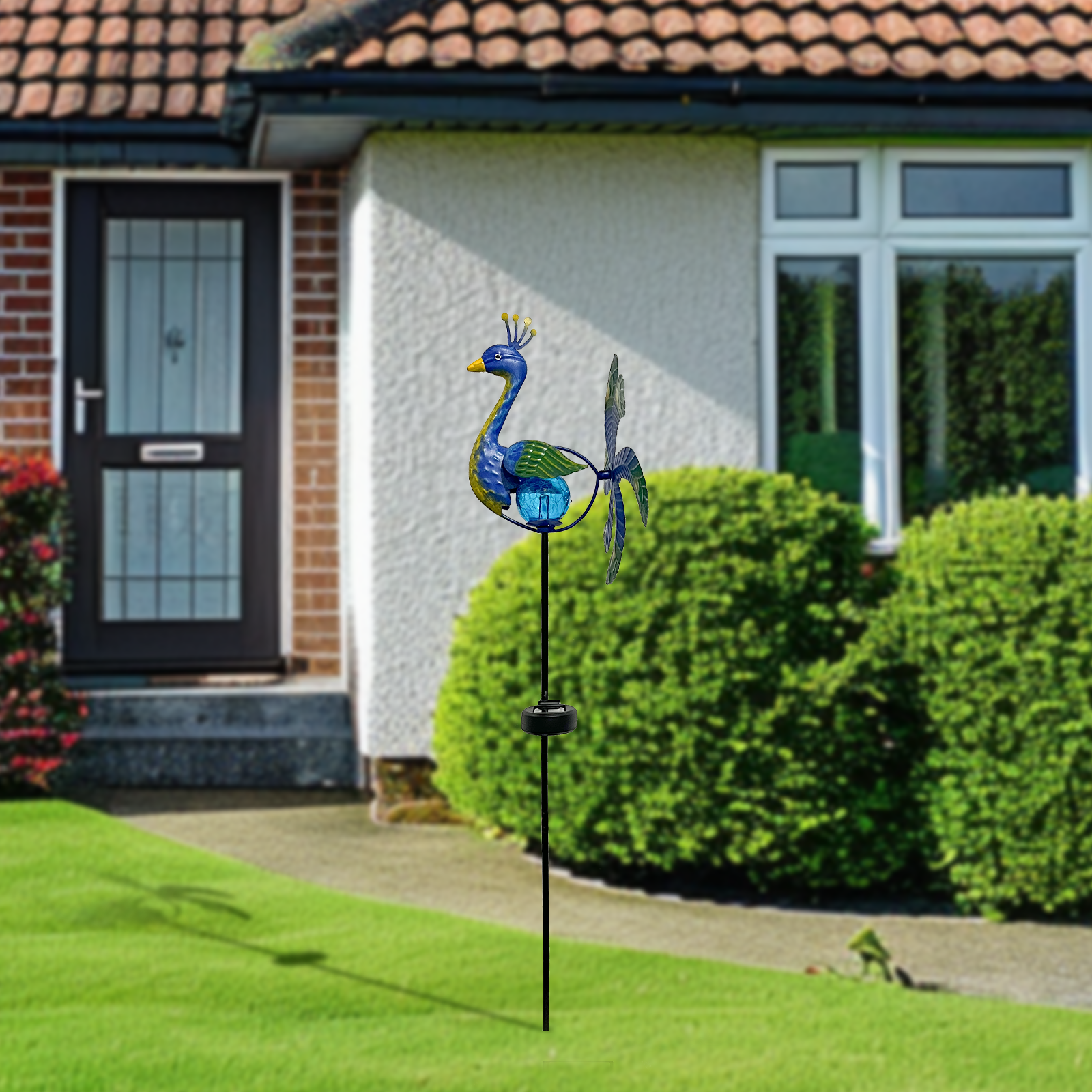 Solar Wind Spinner Peacock Out - Solar Path Light ulasan dan harga