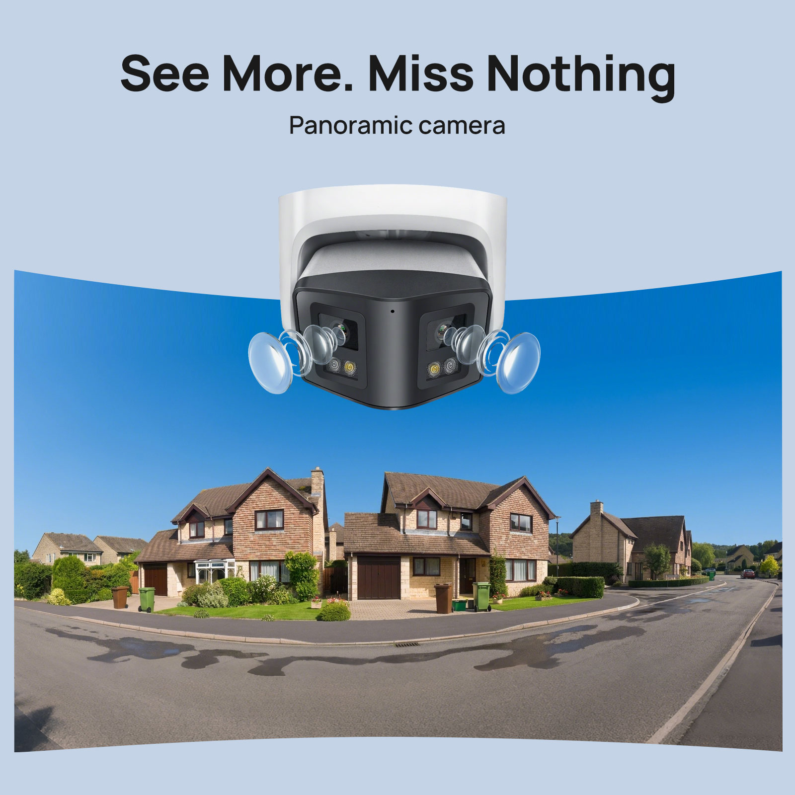 Vikylin 4MP Panoramic Smart Du - Outdoor Lighting Mains Powered ulasan dan harga