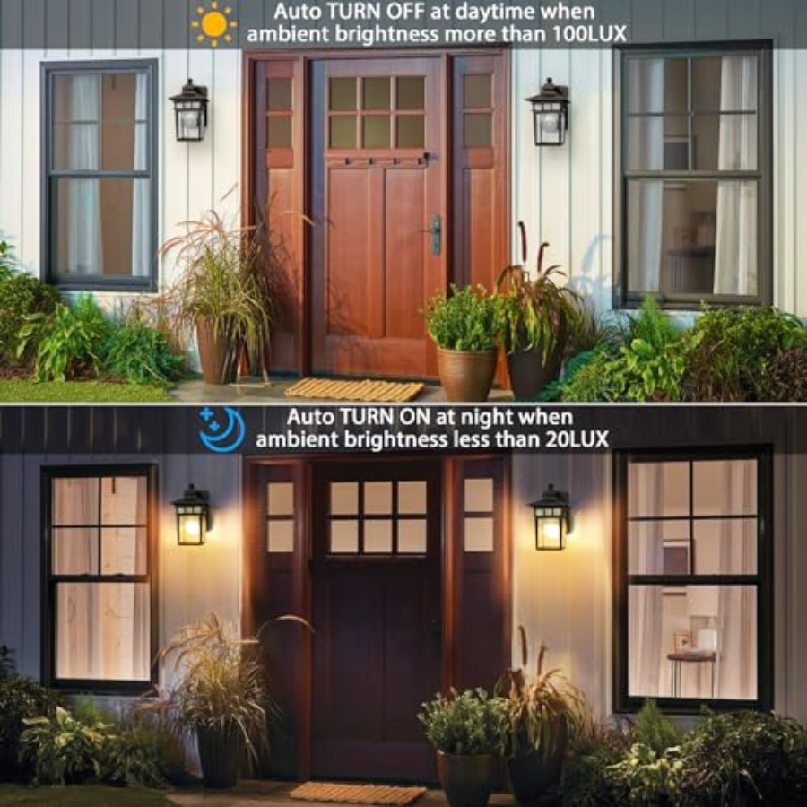 Outdoor Light with GFCI Outlet - Outdoor Lighting Sconce ulasan dan harga