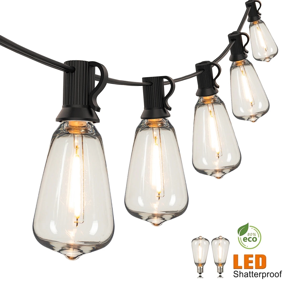 ST38 String Lights Outdoor Gar - Outdoor Lighting Sconce ulasan dan harga