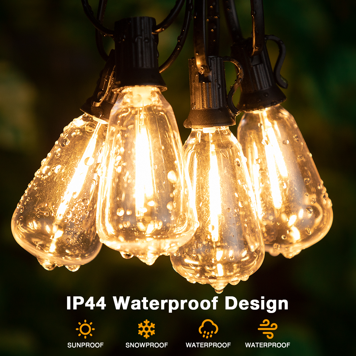ST38 String Lights Outdoor Gar - Outdoor Lighting Sconce ulasan dan harga