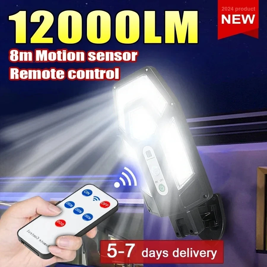 12000LM Powerful Solar Wall La - Outdoor Lighting Sconce ulasan dan harga
