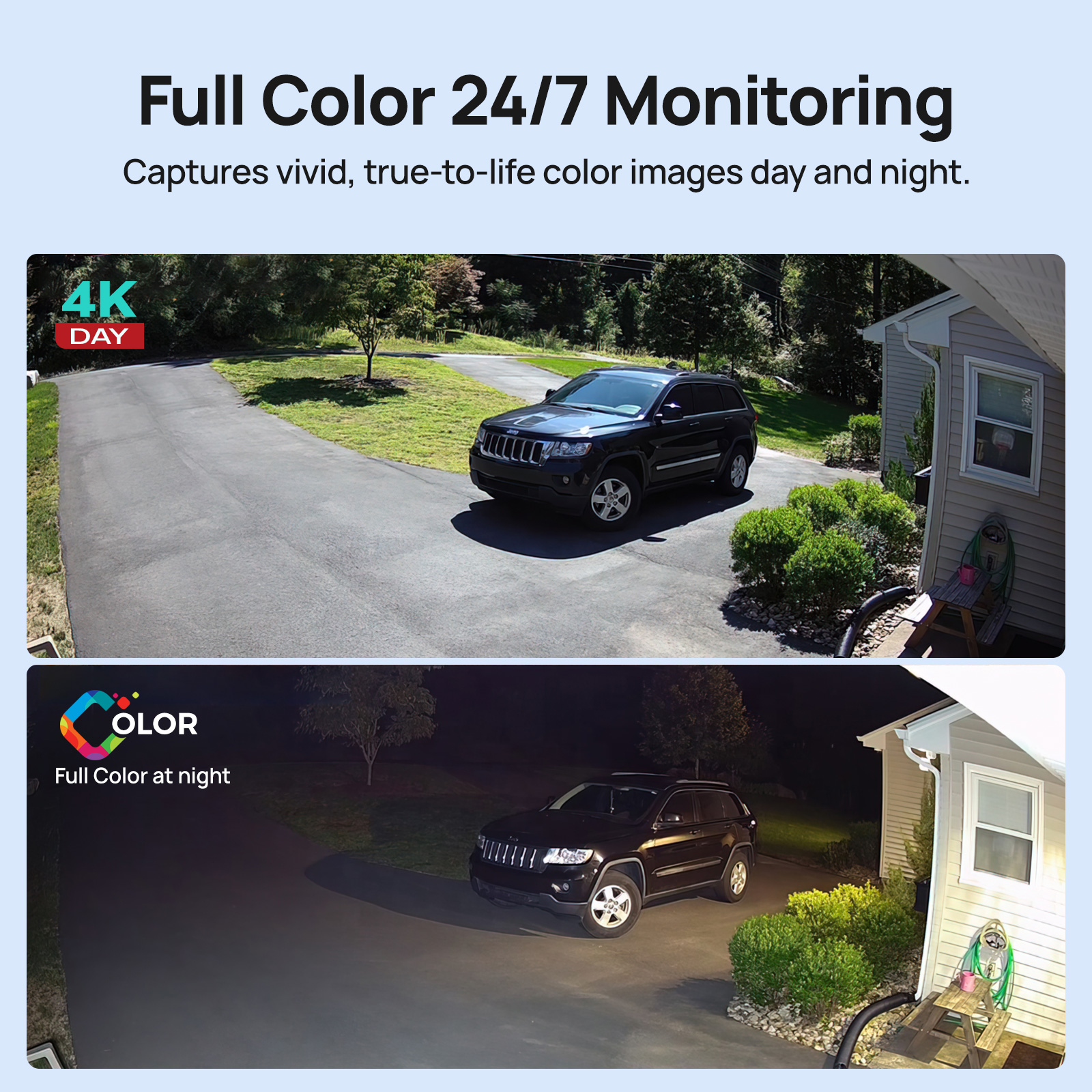 VIKYLIN 5MP Full Color IP Came - Outdoor Lighting Mains Powered ulasan dan harga