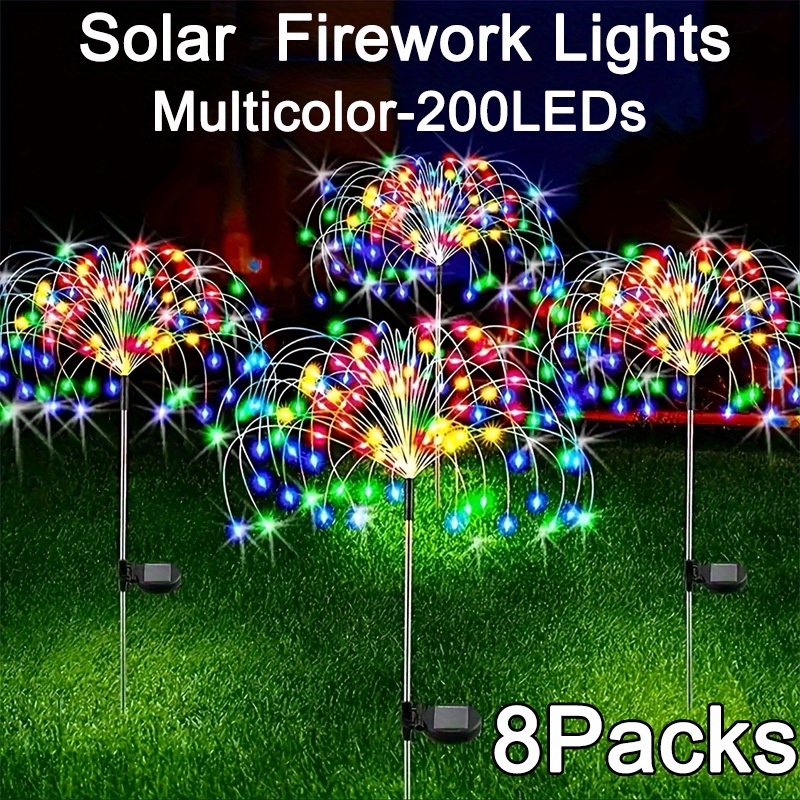 8-Mode Solar Firework Lights w - Outdoor Lighting For Photography ulasan dan harga
