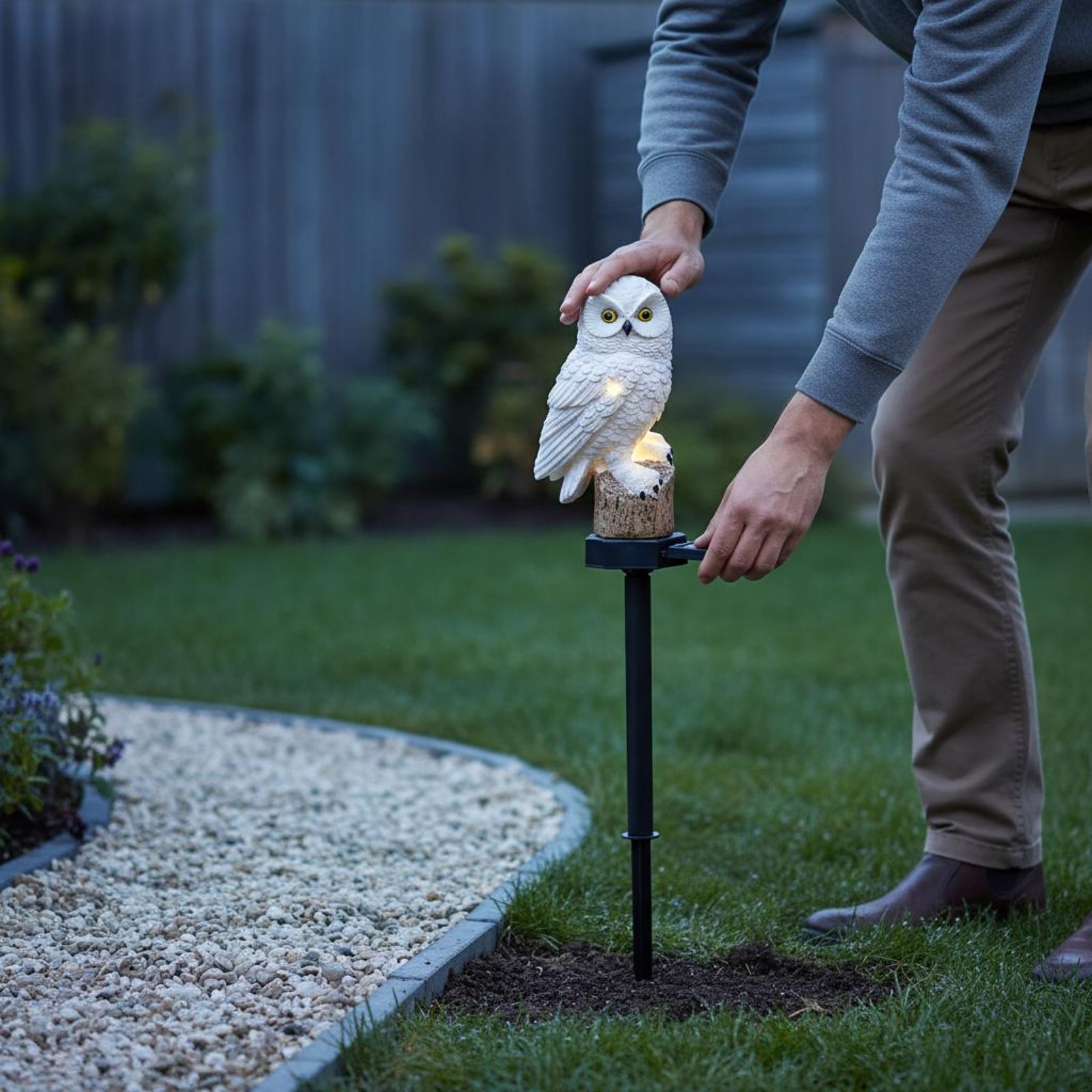 Solar Owl Stake Light Waterpro - Outdoor Lighting Ip65 ulasan dan harga