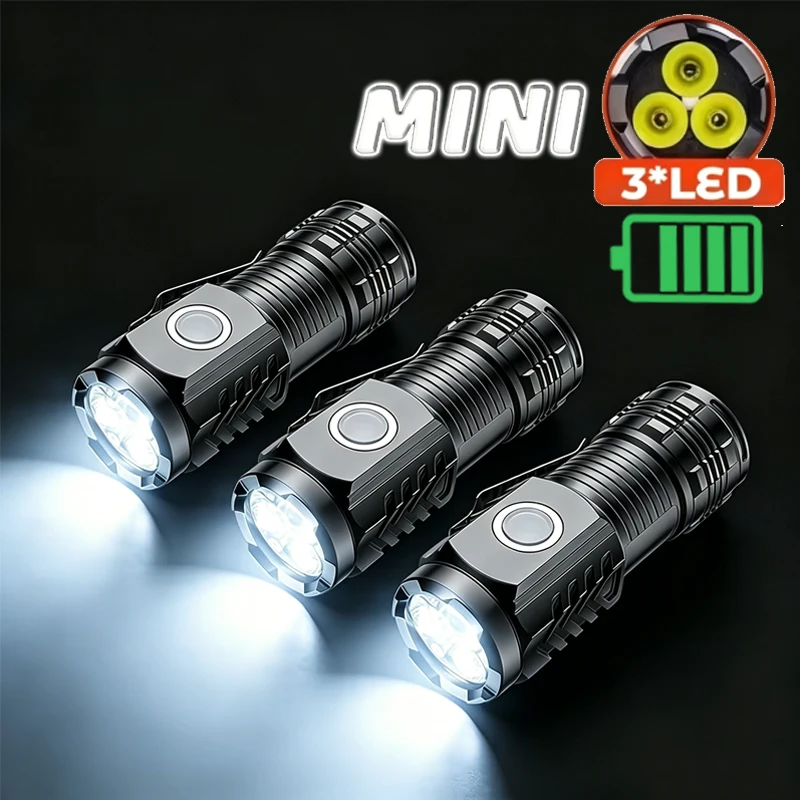 Portable Mini 3 LED Handheld F - Zinc Outdoor Lighting ulasan dan harga