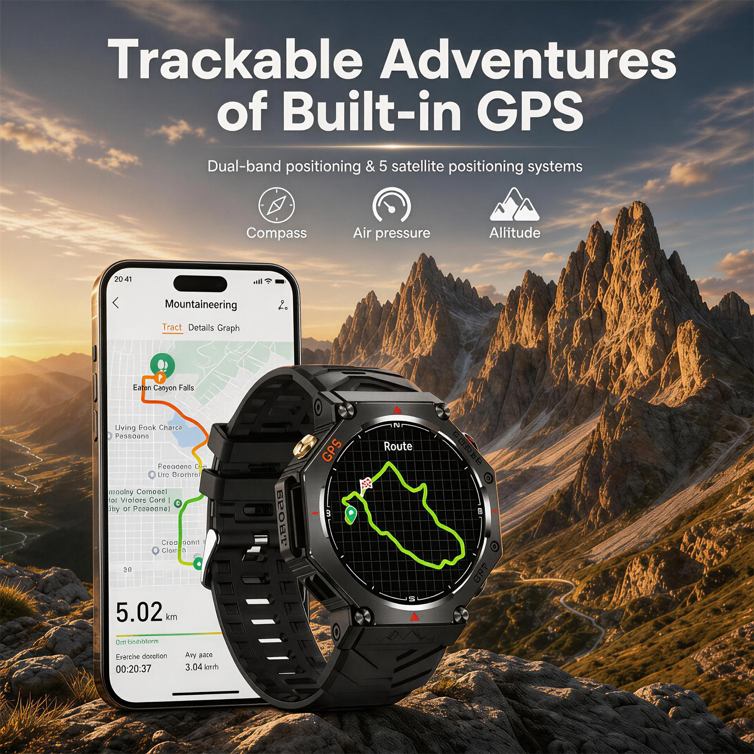 Military Smart Watch T-Rex 3 B - Outdoor Lighting Perspectives ulasan dan harga