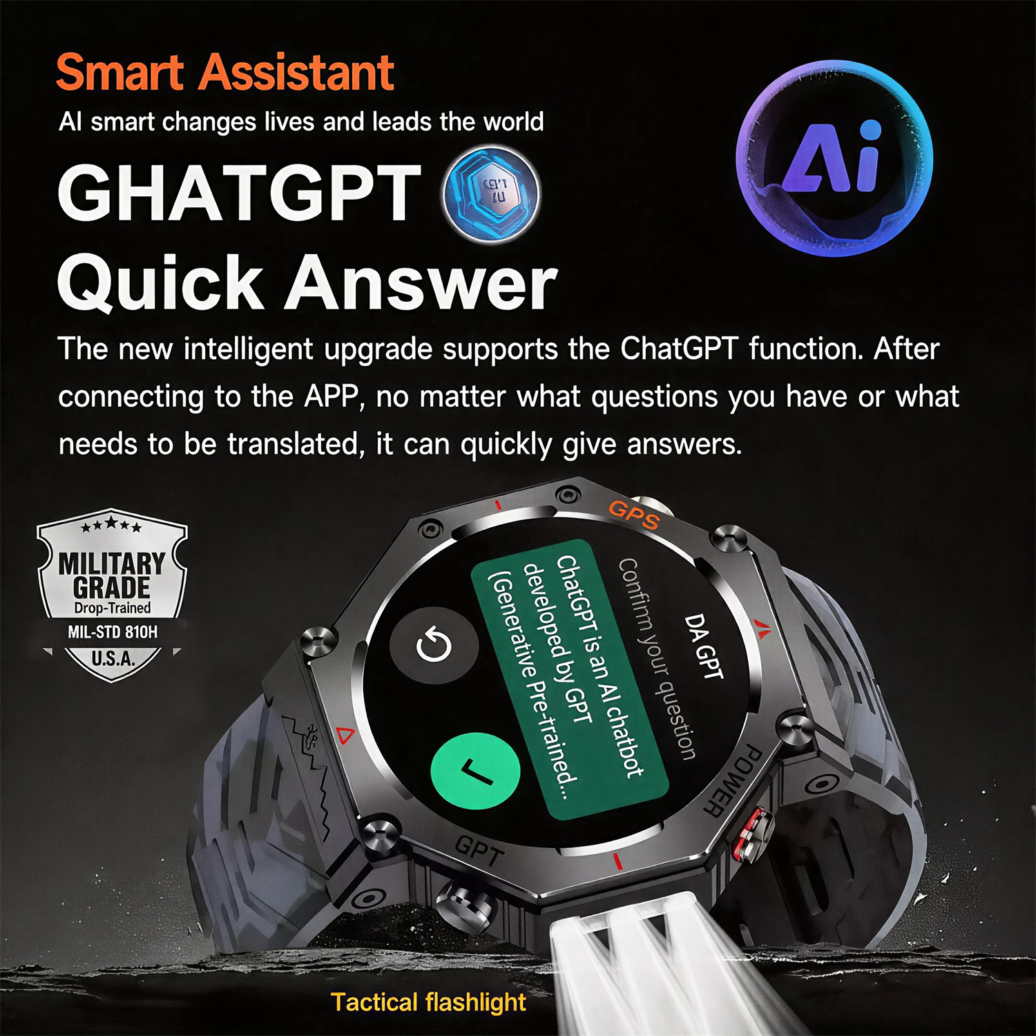 Military Smart Watch T-Rex 3 B - Outdoor Lighting Perspectives ulasan dan harga