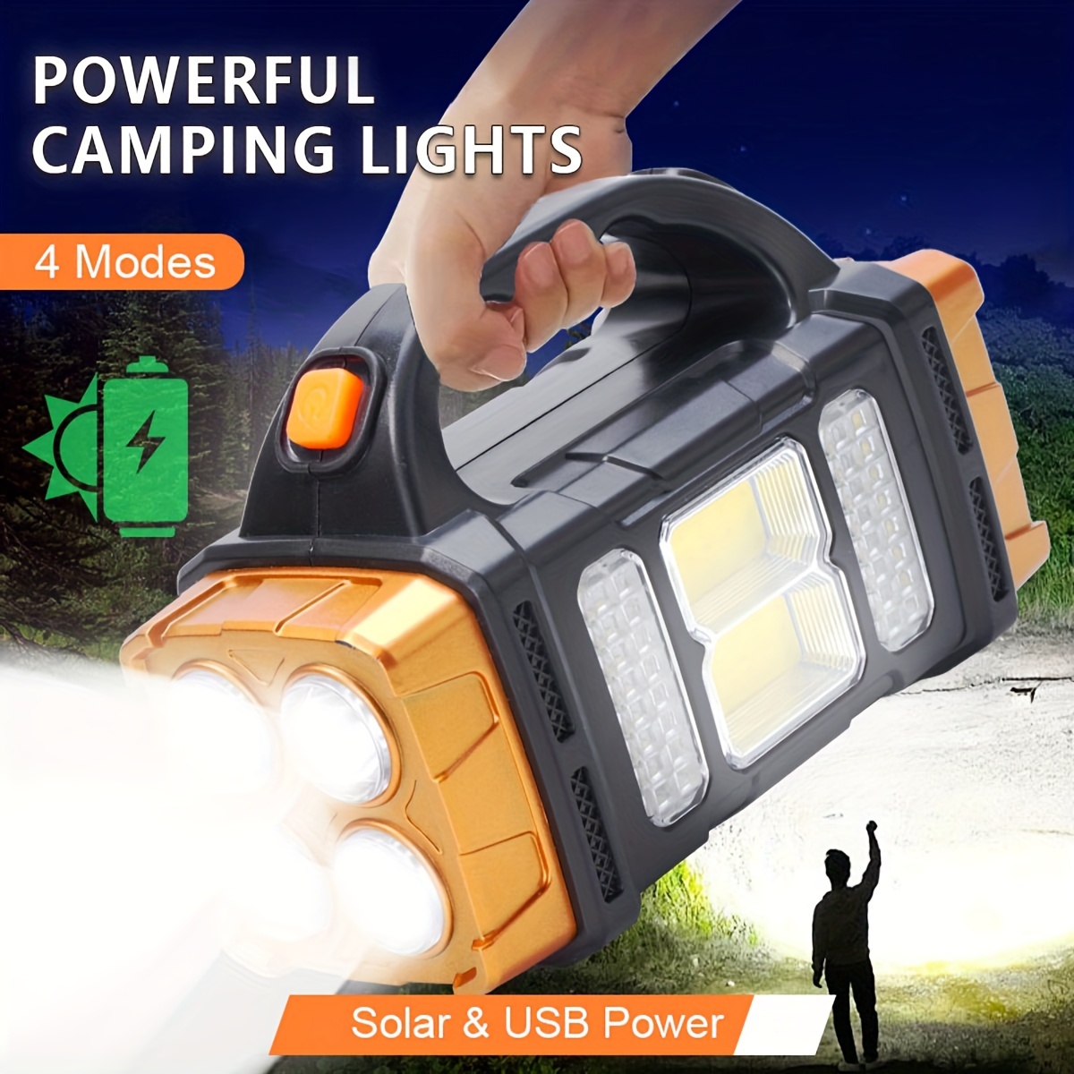 New Upgrade Rechargeable High  - Zinc Outdoor Lighting ulasan dan harga