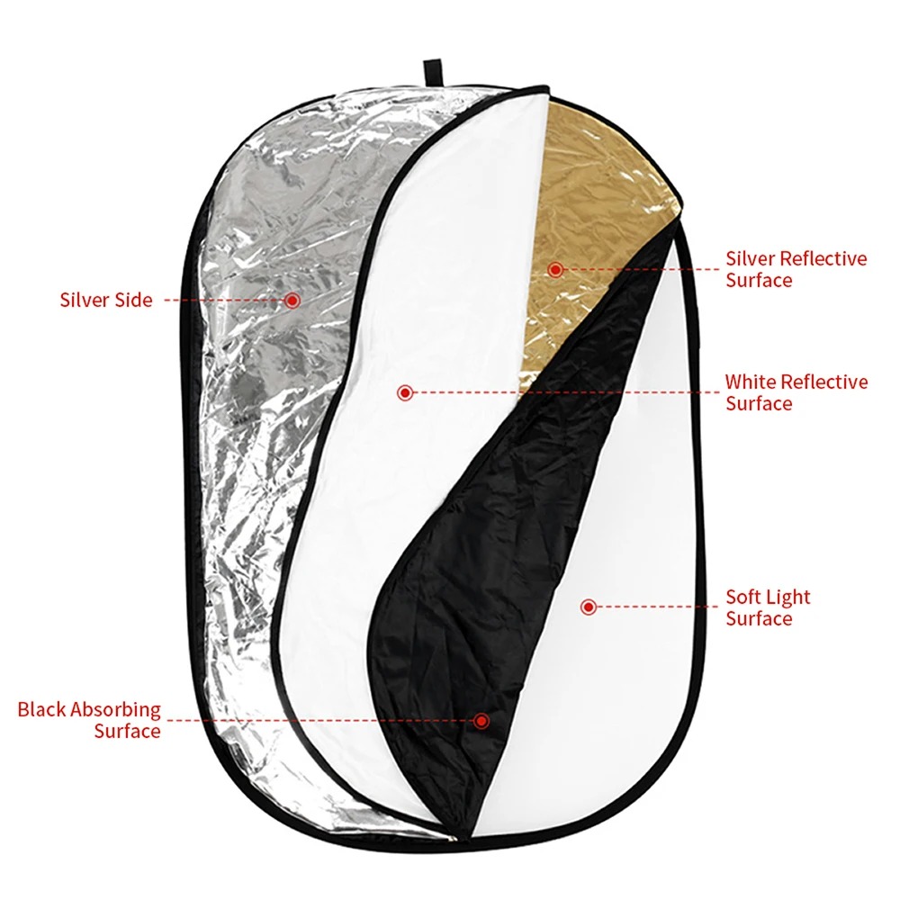 60/80/110CM 5-in-1 Collapsible - Outdoor Lighting For Photography ulasan dan harga