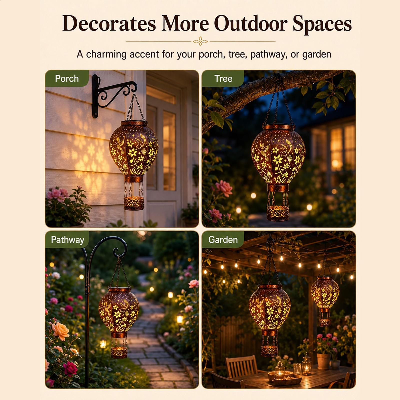 Hot Air Balloon Solar Light Hu - Solar Path Light ulasan dan harga
