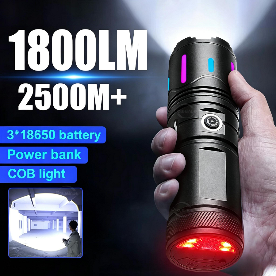 High Power LED Flashlight 1800 - Outdoor Lighting Mains Powered ulasan dan harga