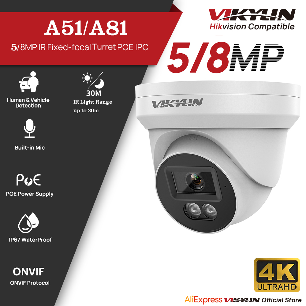 VIKYLIN 5/8MP HD IP Security C - Outdoor Lighting Mains Powered ulasan dan harga