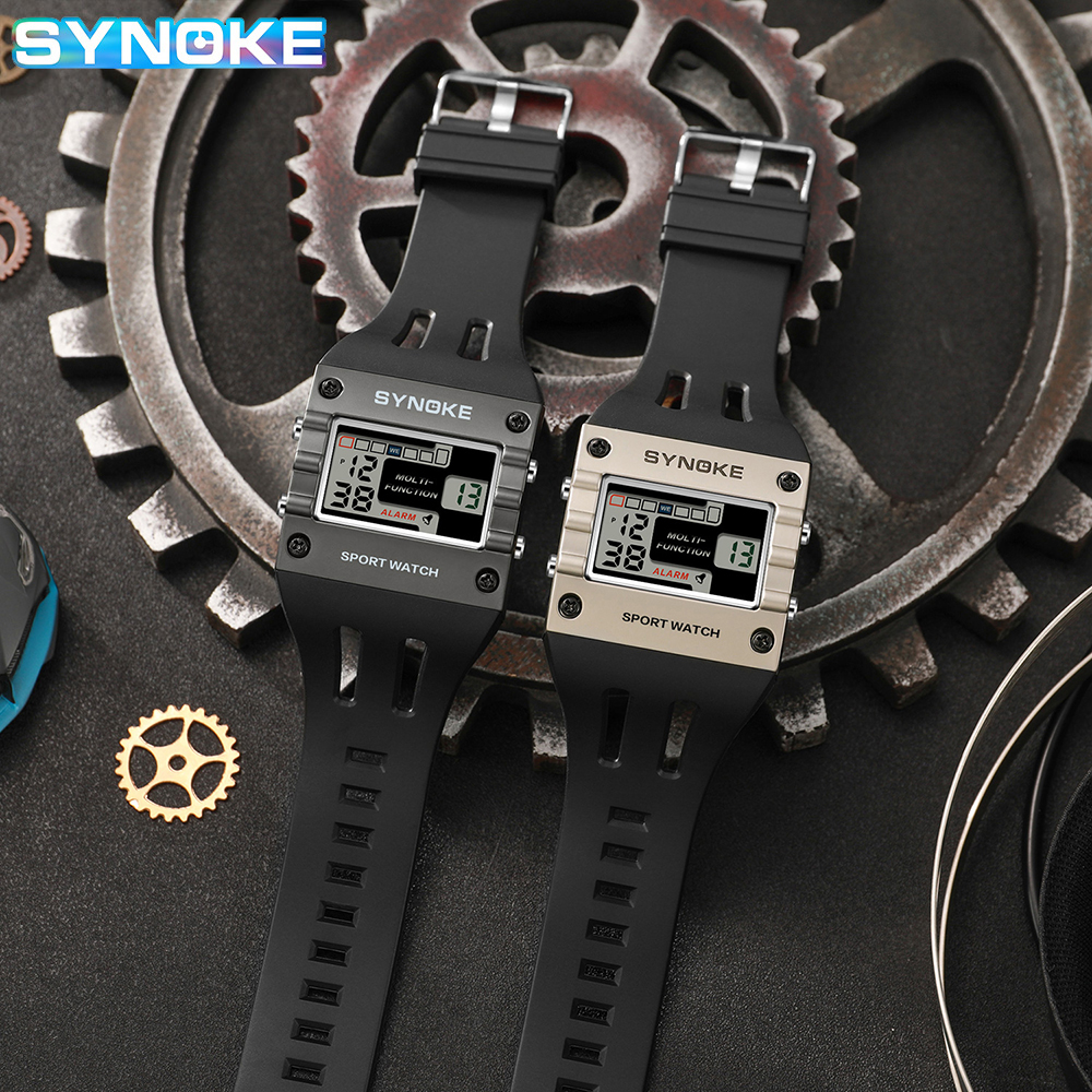 SYNOKE Digital Watch Men Sport - Outdoor Lighting Trends ulasan dan harga