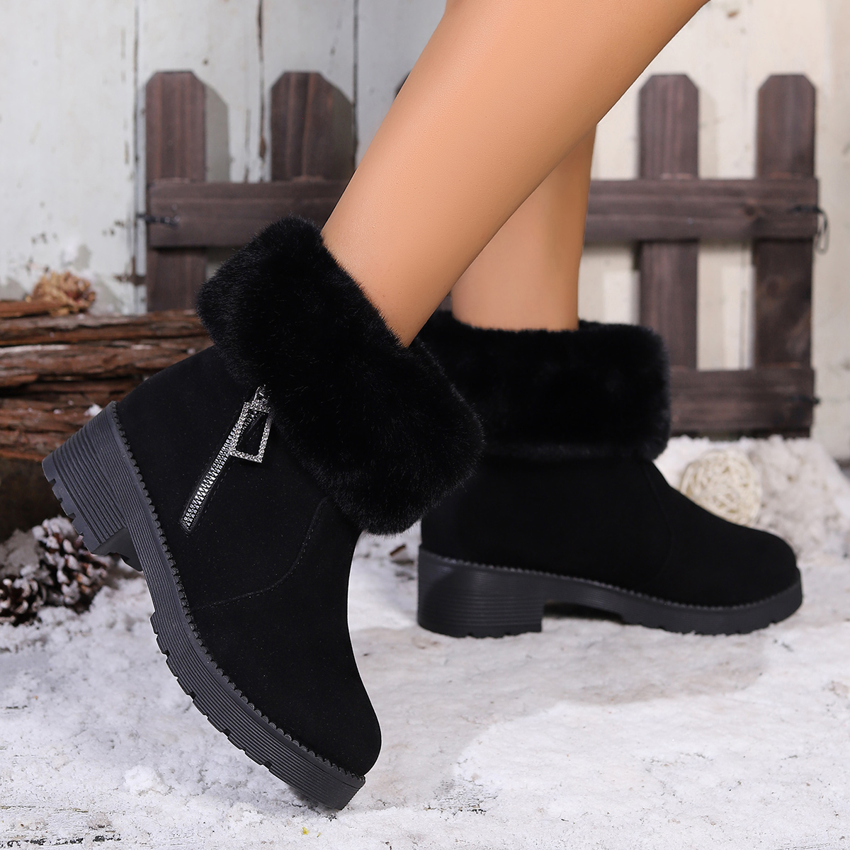 Winter Women Ankle Boots 2025  - Outdoor Lighting Round ulasan dan harga
