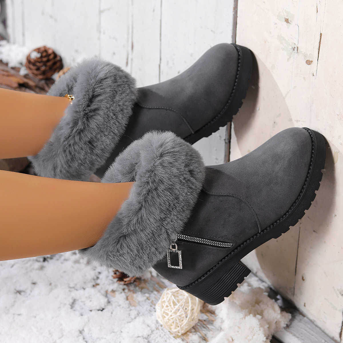 Winter Women Ankle Boots 2025  - Outdoor Lighting Round ulasan dan harga