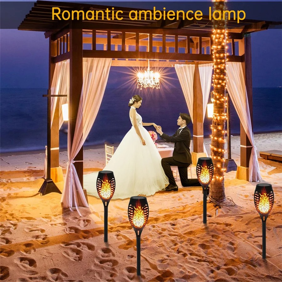 Waterproof Solar Led Flame Tor - Solar Path Light ulasan dan harga