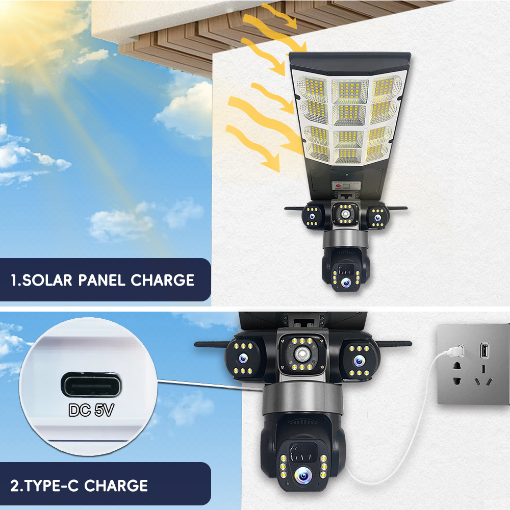 Solar WIFI Street Light HD Cam - Outdoor Lighting Mains Powered ulasan dan harga