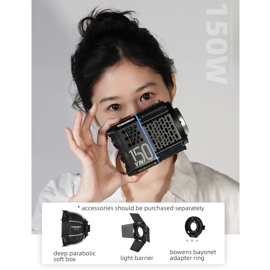 Yongnuo YN150Bi YN150s YN150 C - Outdoor Lighting For Photography ulasan dan harga